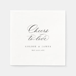 Servilleta De Papel Caligrafía Saluda Decoración De La Fiesta De La Bo