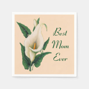 Servilleta De Papel Calla Lilies la mejor mamá de todos los tiempos