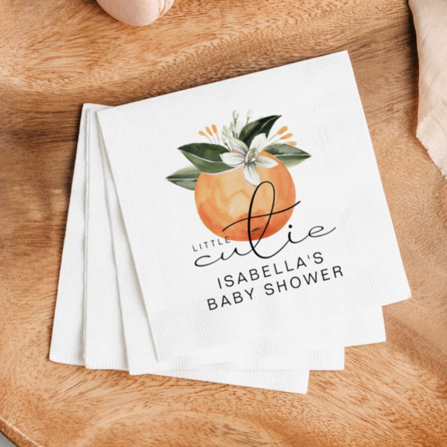 Servilleta De Papel CALLIOPE Little Cutie Clementine Baby Shower (Subido por el creador)