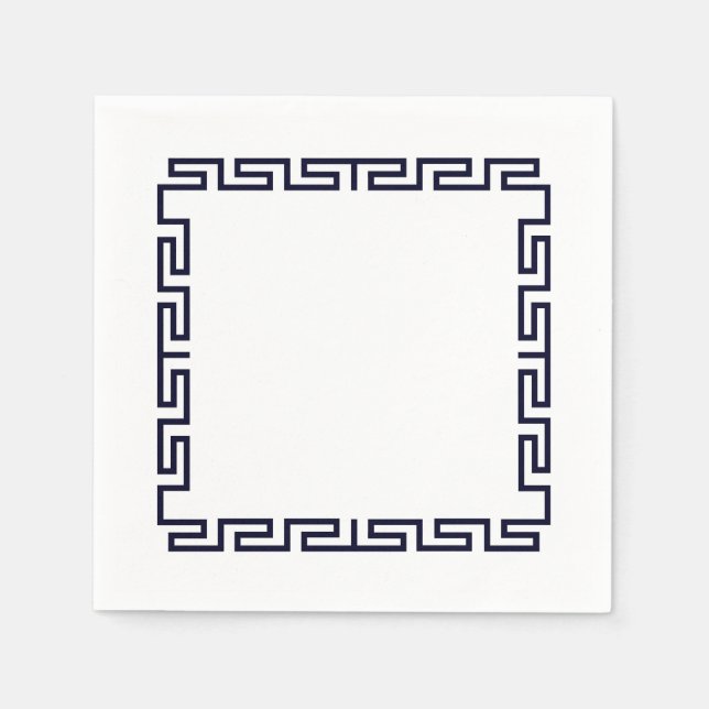 Servilleta De Papel Calzado de papel "Mykonos" (Anverso)