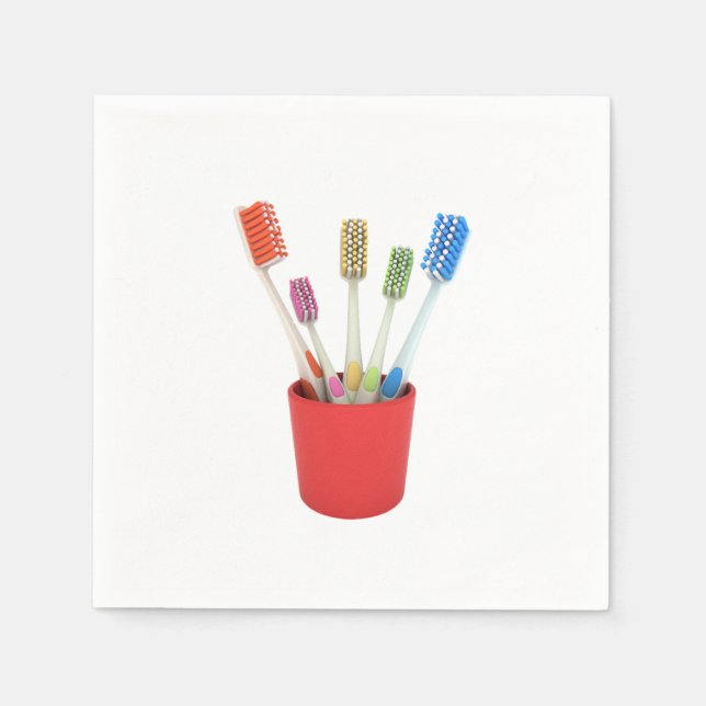 Servilleta De Papel Calzas de papel para cepillos de dientes (Anverso)