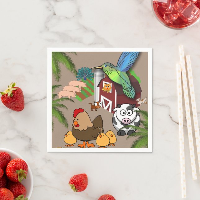 Servilleta De Papel Calzones de papel, granja de perros de pollo de va (In situ)