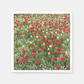 Servilleta De Papel Cama de tulipanes