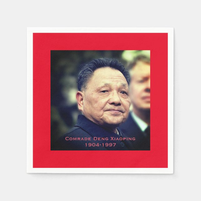 Servilleta De Papel Camarada Deng Xiaoping - Líder chino (Anverso)