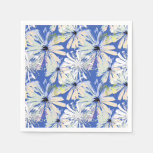 Servilleta De Papel Cámaras abstractas en un fondo azul.