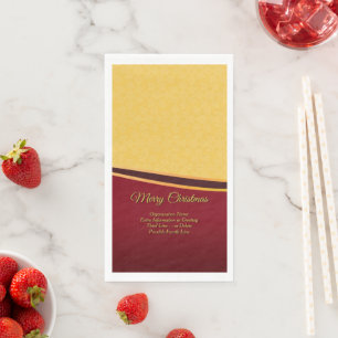 Servilleta De Papel Cambiar TODO el texto Organización Navidades Diner