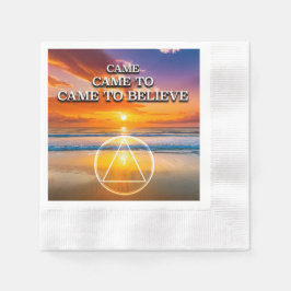 Servilleta De Papel Came To Believe Recovery Slogan Sunrise