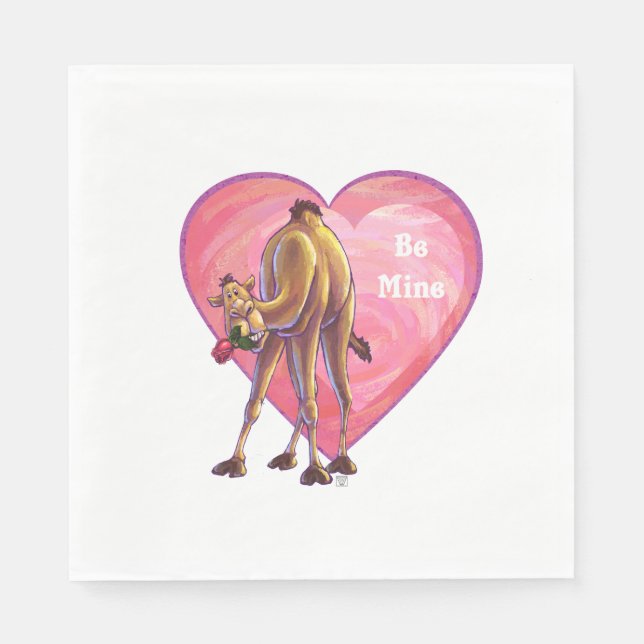 Servilleta De Papel Camel El día de San Valentín (Anverso)