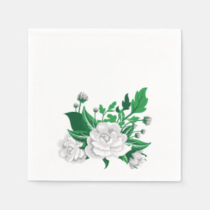 Servilleta De Papel Camelias blancas