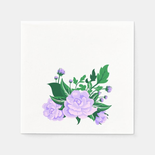 Servilleta De Papel Camelias Lavanda (Anverso)