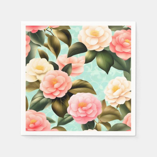 Servilleta De Papel Camellia Retro Pastel (Anverso)