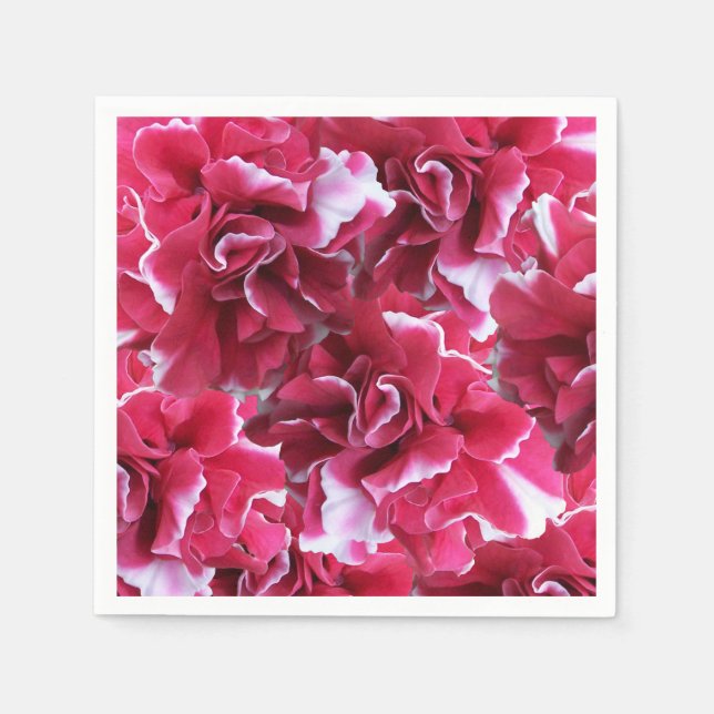 Servilleta De Papel Camelot Red Floral (Anverso)