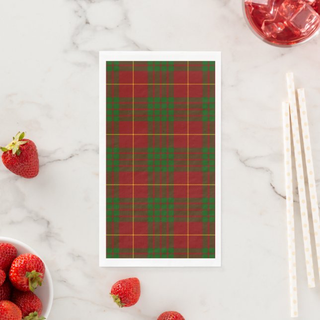 Servilleta De Papel Cameron tartan green (In situ)