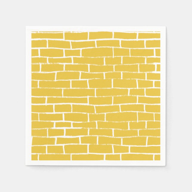 Servilleta De Papel Camino de ladrillo - Amarillo y transparente (Anverso)