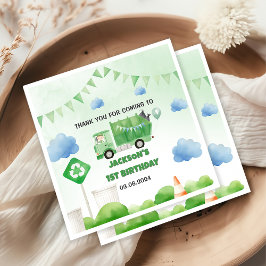Servilleta De Papel Camión basura de basura Fiesta de cumpleaños 1