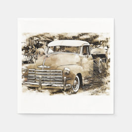 Servilleta De Papel Camión Chevy Chevrolet clásico de los años 50