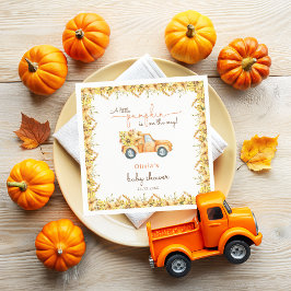 Servilleta De Papel Camión de calabaza de otoño | Baby Shower de giras