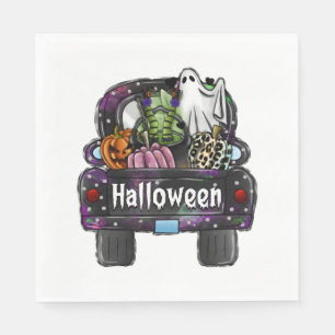 Servilleta De Papel Camión de Halloween
