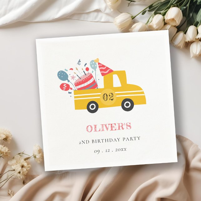 Servilleta De Papel Camión de tarta de cumpleaños de cualquier edad de (Subido por el creador)