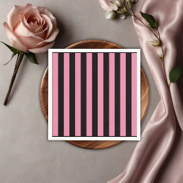 Servilleta De Papel Camión floral negro de calabaza rosada Baby Shower