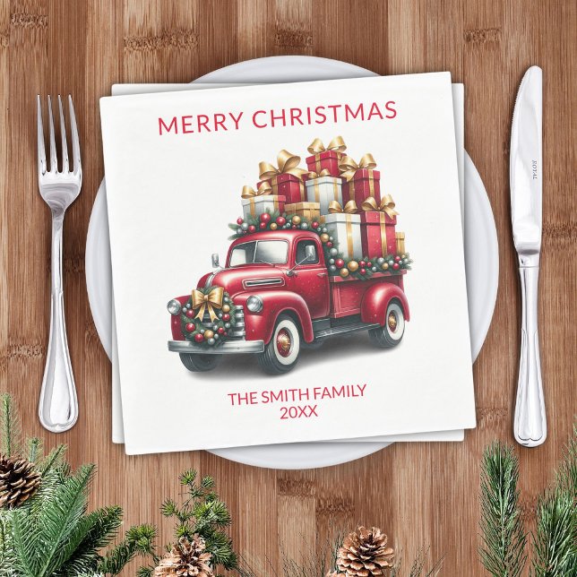 Servilleta De Papel Camión rojo presenta Fiesta (Subido por el creador)