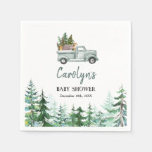 Camión verde Woodland Animales Papel