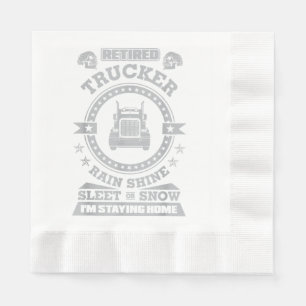 Servilleta De Papel Camioneros retirados camisetas Camioneros divertid