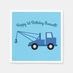Servilleta De Papel Camiones Camiones Cute Primer Tema Fiesta de Cumpl