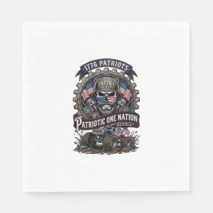 Servilleta De Papel Camioneta Monstruo Patriótica 1776 Fuera de Carret