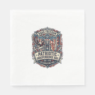 Servilleta De Papel Camisa Patriota Motera Patriótica Camino Libertad 