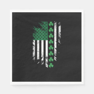 Servilleta De Papel Camisas de bandera irlandesa norteamericana St. Pa