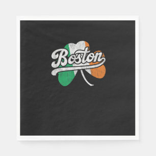 Servilleta De Papel Camiseta Boston Irlandesa Camiseta