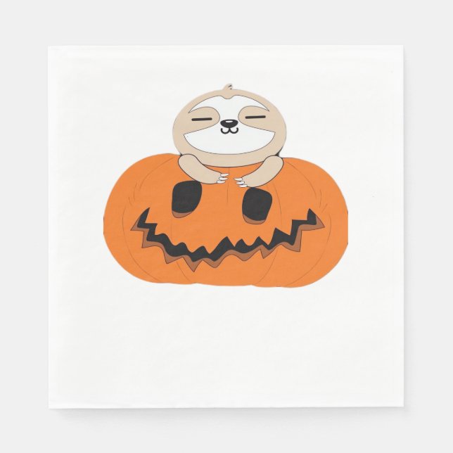 Servilleta De Papel Camiseta clásica de calabaza de Halloween (Anverso)