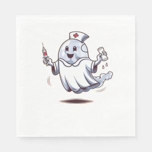 Servilleta De Papel Camiseta clásica de enfermera fantasma