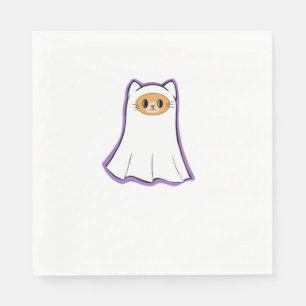 Servilleta De Papel Camiseta clásica de gato fantasma_3