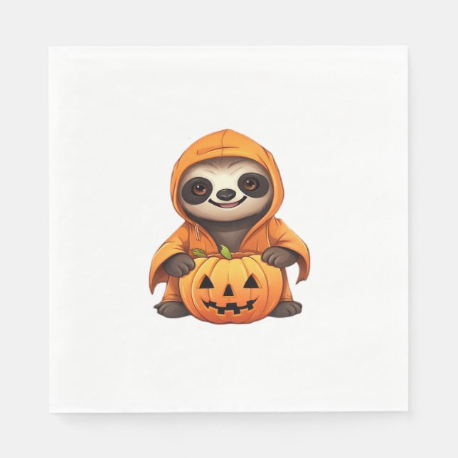 Servilleta De Papel Camiseta Clásica de Halloween (Anverso)