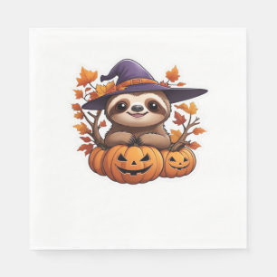Servilleta De Papel Camiseta clásica de Halloween Personalizado Sloth