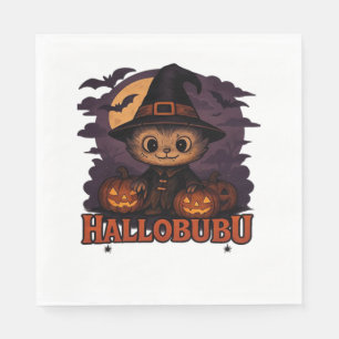 Servilleta De Papel Camiseta clásica de Ilustracion Cat Boo de Hallowe