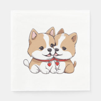 Servilleta De Papel camiseta clásica de shiba inu