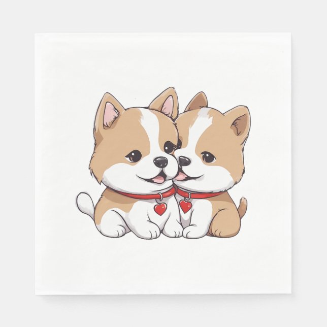 Servilleta De Papel camiseta clásica de shiba inu (Anverso)