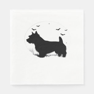 Servilleta De Papel Camiseta Clásica Norfolk Terrier Dog � Silueta de