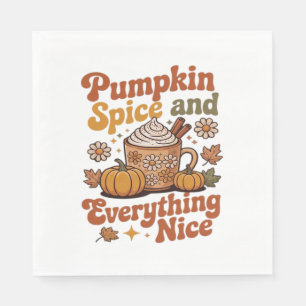 Servilleta De Papel Camiseta Clásica Retro Pumpkin Spice Everything Ni