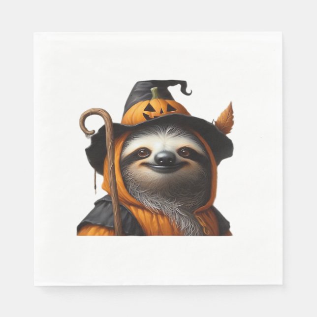 Servilleta De Papel Camiseta clásica Sloth Halloween (Anverso)