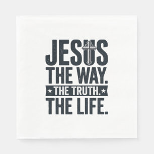 Servilleta De Papel Camiseta Cristiana Jesús El Camino La Verdad La Vi