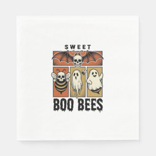 Servilleta De Papel Camiseta de abeja fantasma con grabado vintage y j