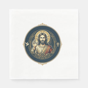 Servilleta De Papel Camiseta de arte digital de Jesús para iPad Art In