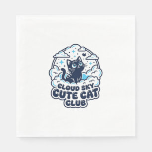 Servilleta De Papel Camiseta de arte para amantes de gatos lindos en c