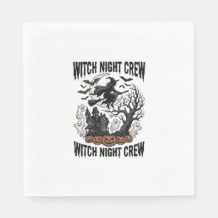 Servilleta De Papel Camiseta de Bruja Vintage Noche de Coven de Hallow