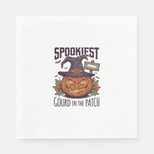 Servilleta De Papel Camiseta de calabaza espeluznante grabado vintage 