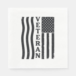Servilleta De Papel Camiseta de diseño vectorial vintage de la bandera